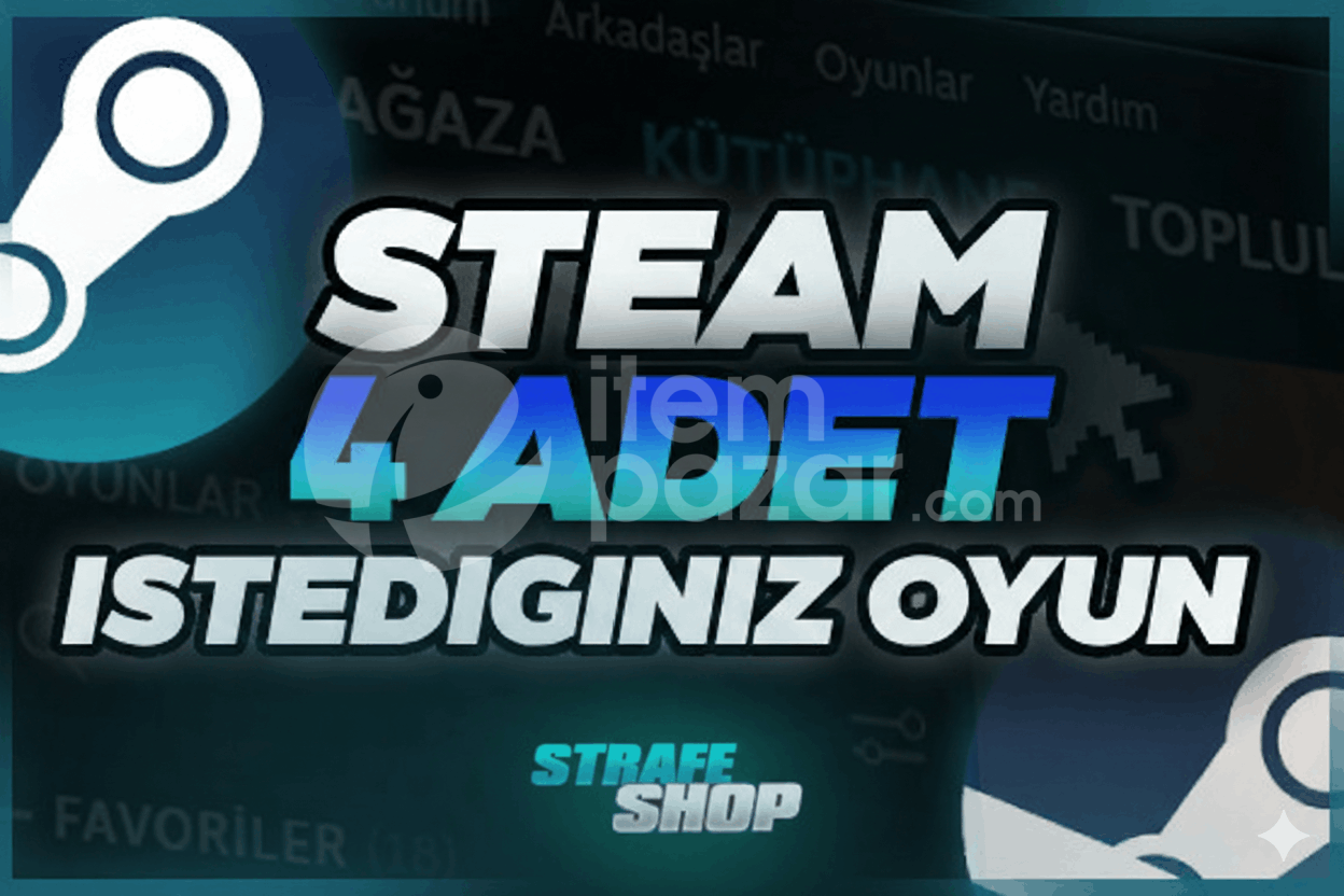 İstediğiniz 4 Oyun + Garanti