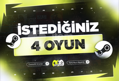 İstediğiniz 4 Oyun + Garanti