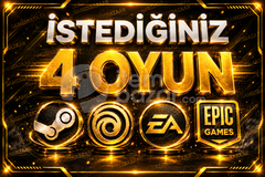 İstediğiniz 4 Oyun + Garanti