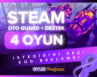 İSTEDİĞİNİZ 4 OYUN + OTO GUARD + GARANTİ