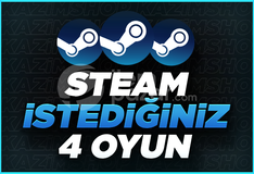 ⭐️İSTEDİĞİNİZ 4 ADET OYUN + GARANTİ + DESTEK