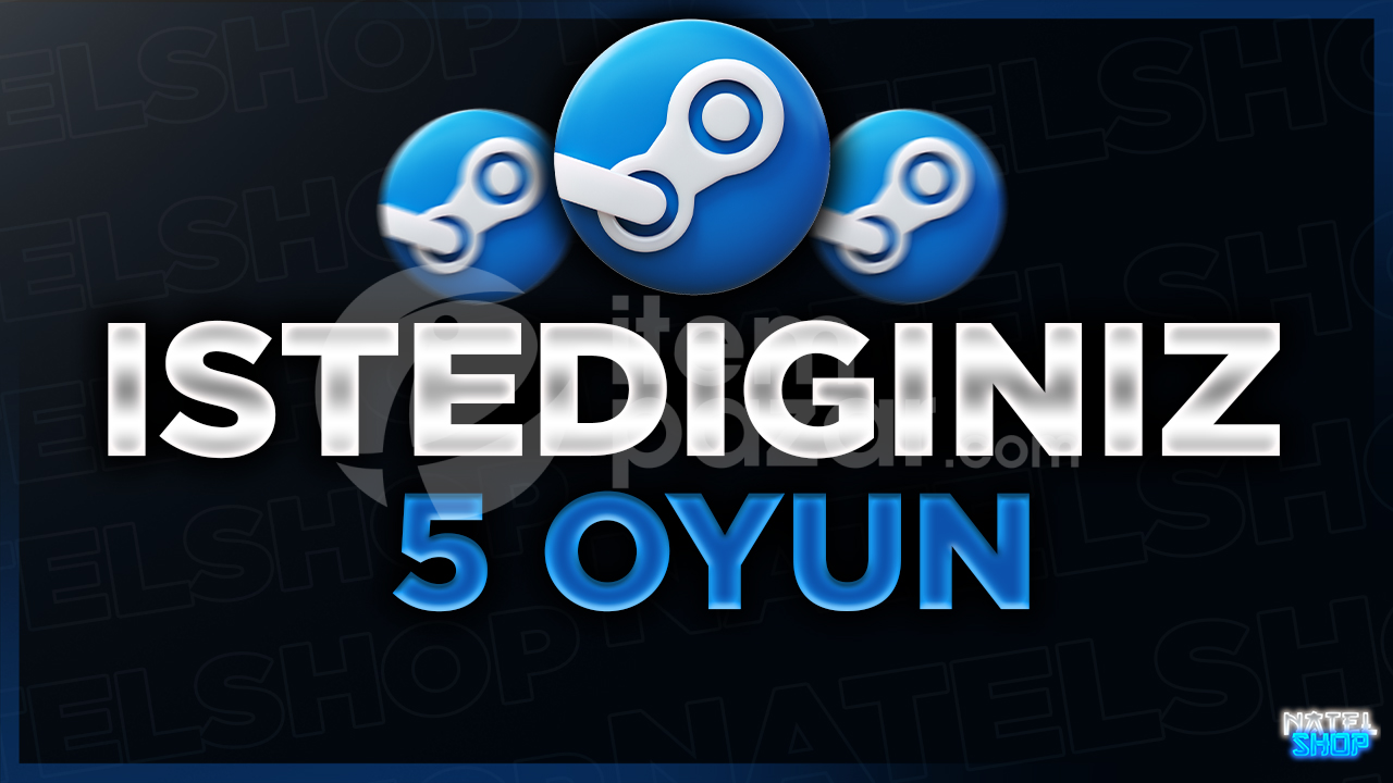 ⭐️İSTEDİĞİNİZ 5 ADET OYUN+GARANTİ