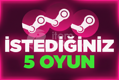  İSTEDİĞİNİZ 5 OYUN + GARANTİ