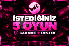 İSTEDİĞİNİZ 5 OYUN + GARANTİ