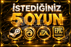 İstediğiniz 5 Oyun + Garanti