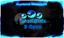 İstediğiniz 5 Oyun Garanti + Destek