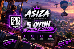 İstediğiniz 5 Oyun | Garantili | Epic Games