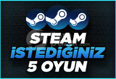 ⭐️İSTEDİĞİNİZ 5 ADET OYUN + GARANTİ + DESTEK