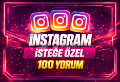 ⭐İSTEĞE ÖZEL⚡İNSTAGRAM 100 YORUM⚡