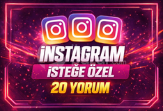 ⭐İSTEĞE ÖZEL⚡İNSTAGRAM 20 YORUM⚡