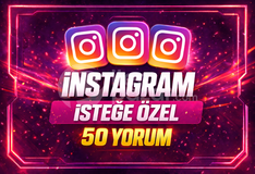 ⭐İSTEĞE ÖZEL⚡İNSTAGRAM 50 YORUM⚡