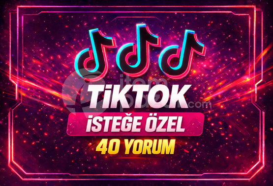 ⭐İSTEĞE ÖZEL⚡TİKTOK 40 YORUM⚡