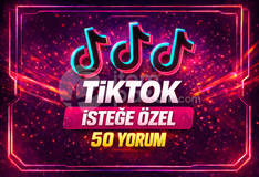 ⭐İSTEĞE ÖZEL⚡TİKTOK 50 YORUM⚡