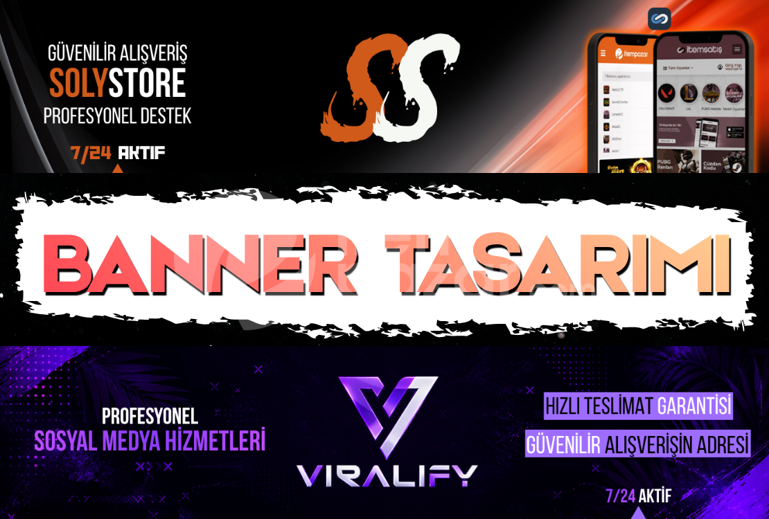 ⭐️ITEMPAZAR BANNER TASARIMI - KALİTELİ⭐️