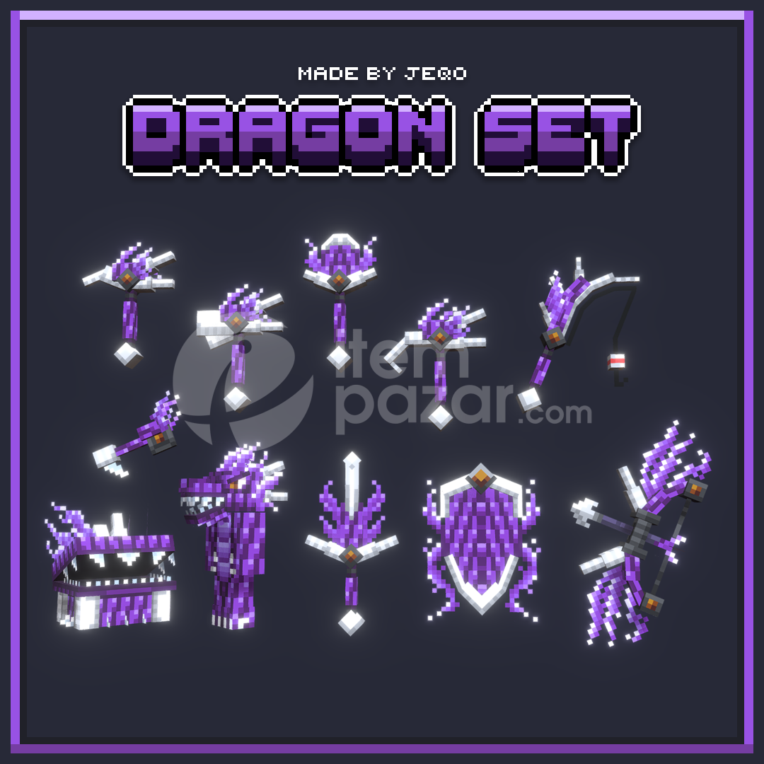 ITEMSADDER PURPLE DRAGON SET