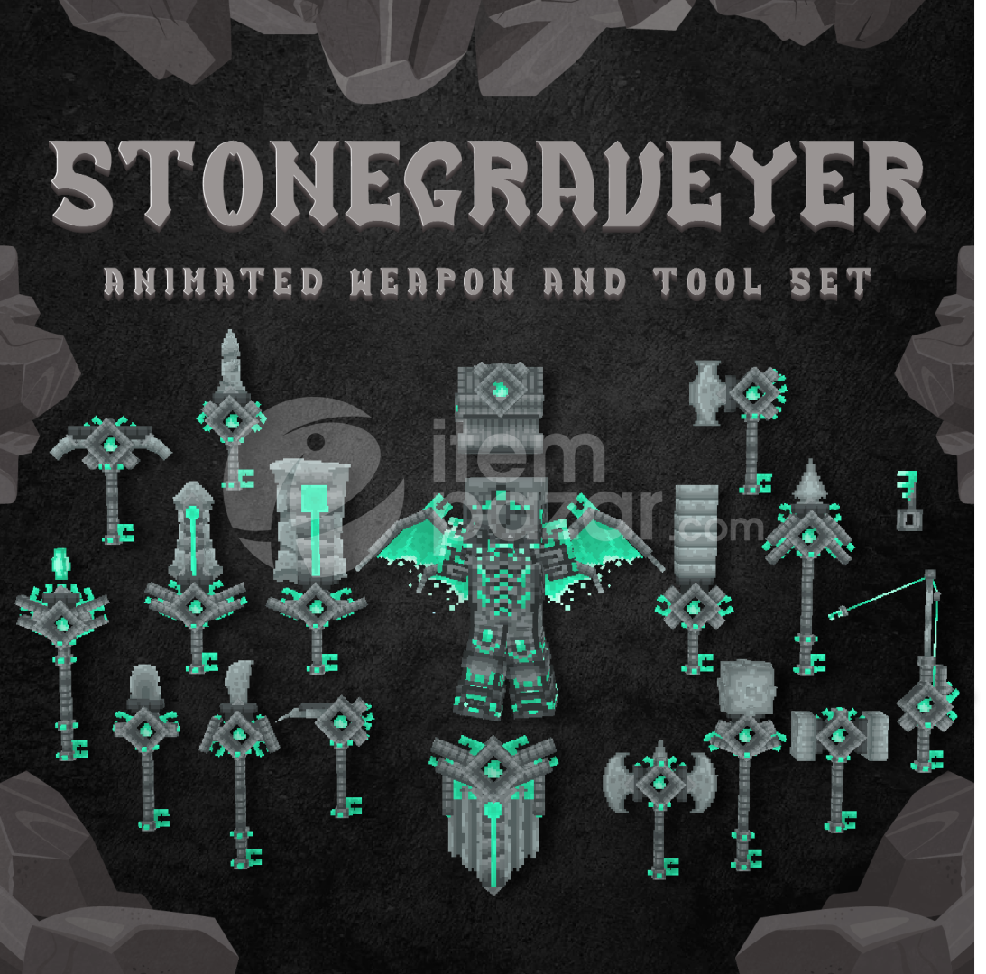 ITEMSADDER STONE GRAVEYER SET