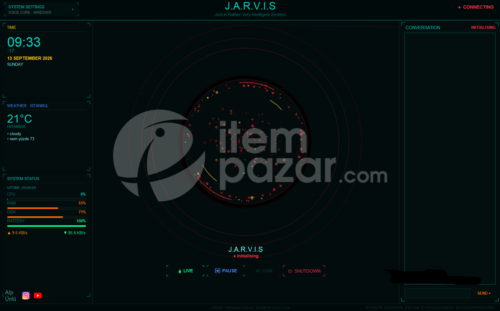 Jarvis AI Asistan | Kişisel Yapay Zeka Asistanı