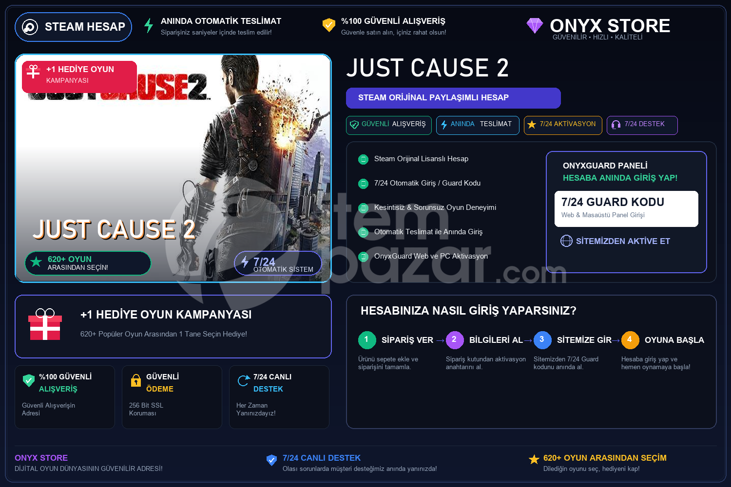Just Cause 2 Garantili + Hediye