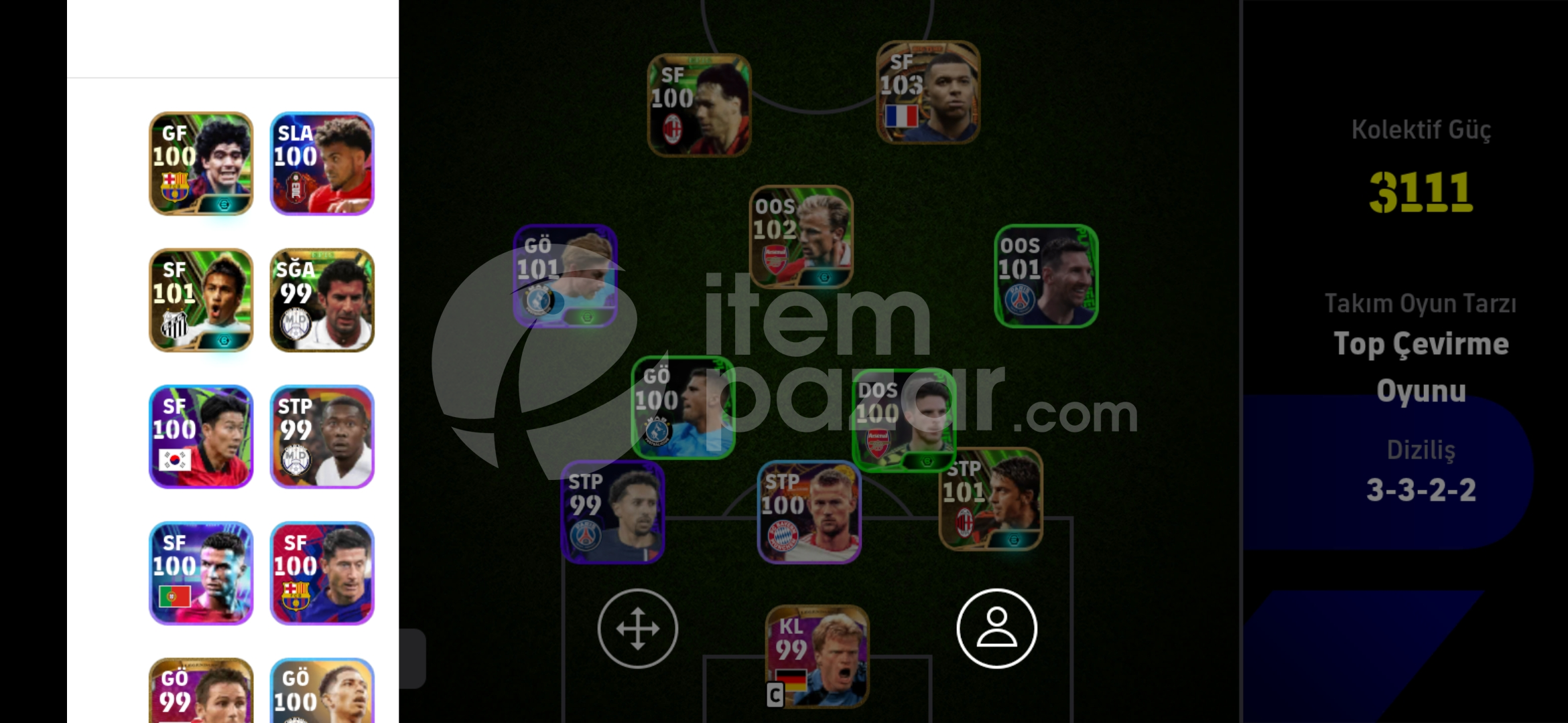 Kaçırmayın 103 mbappe 101 berkamp ucuz