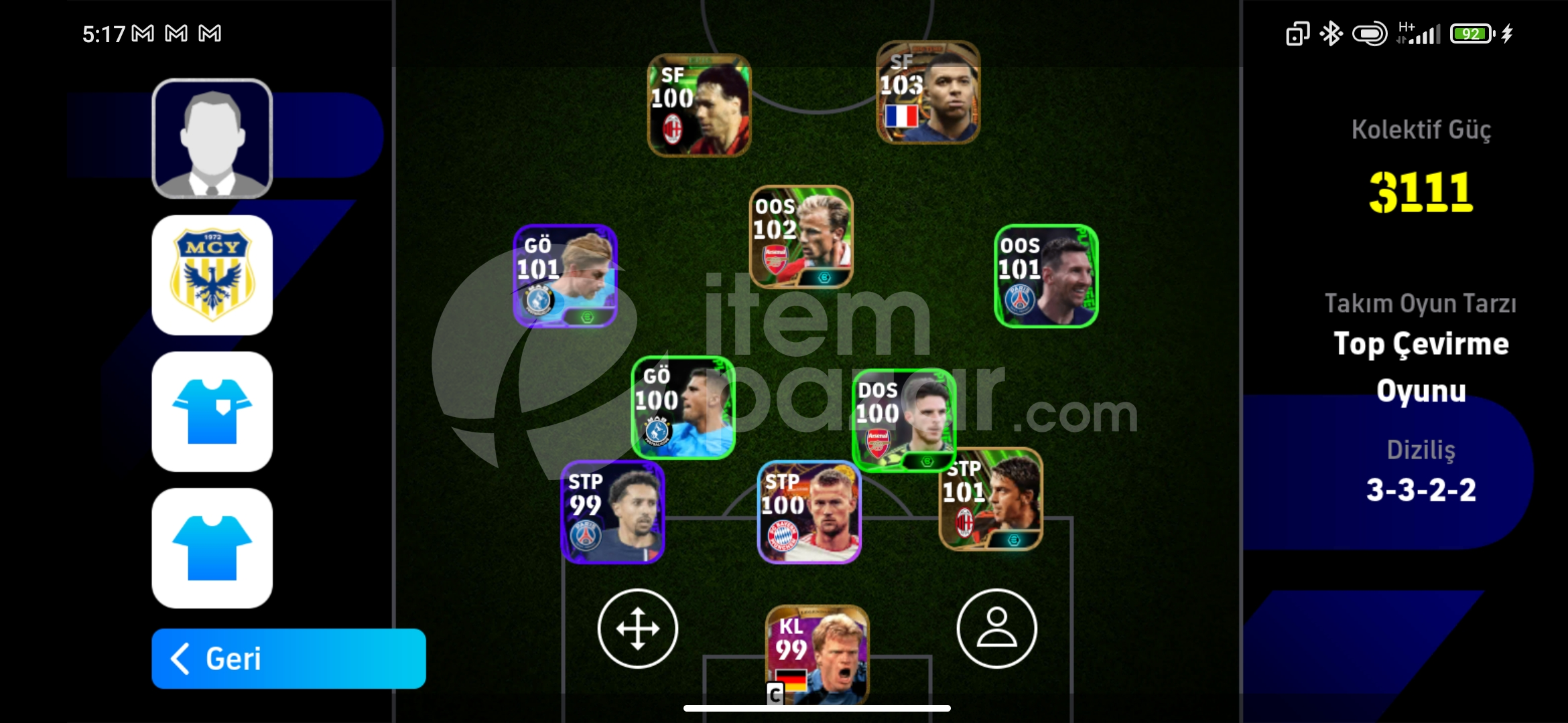 Kaçırmayın 103 mbappe 101 berkamp ucuz
