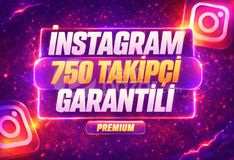 ⭐KALICI⭐ İNSTAGRAM 750 TAKİPÇİ⚡