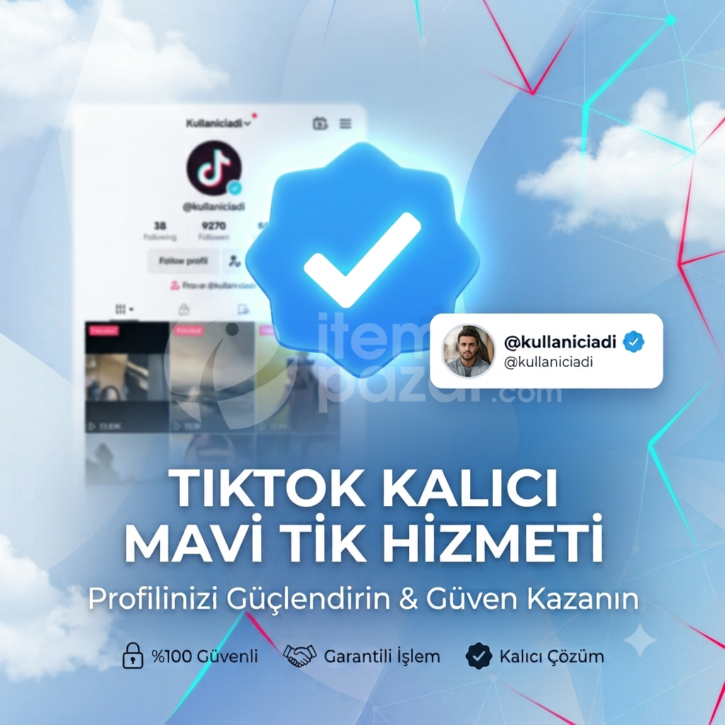 KALICI MAVİ TİK TİKTOK (uyumlu paket)