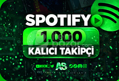 ⭐KALICI⚡SPOTİFY 1.000 TAKİPÇİ⚡