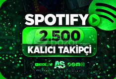 ⭐KALICI⚡SPOTİFY 2.500 TAKİPÇİ⚡