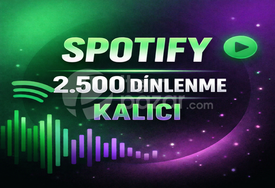 ⭐KALICI⚡SPOTİFY 2.5K DİNLENME⚡