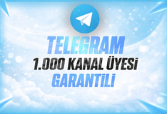 ⭐KALICI⚡TELEGRAM 1K KANAL/GRUP ÜYESİ⚡