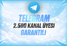 ⭐KALICI⚡TELEGRAM 2.5K KANAL/GRUP ÜYESİ⚡