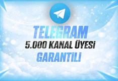⭐KALICI⚡TELEGRAM 5K KANAL/GRUP ÜYESİ⚡