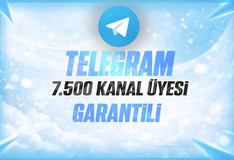 ⭐KALICI⚡TELEGRAM 7.5K KANAL/GRUP ÜYESİ⚡