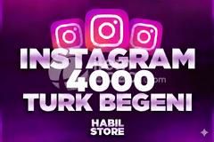 ✨[KALİTE] 4000 ADET İNSTAGRAM TÜRK BEĞENİ