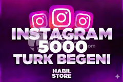 ✨[KALİTE] 5000 ADET İNSTAGRAM TÜRK BEĞENİ
