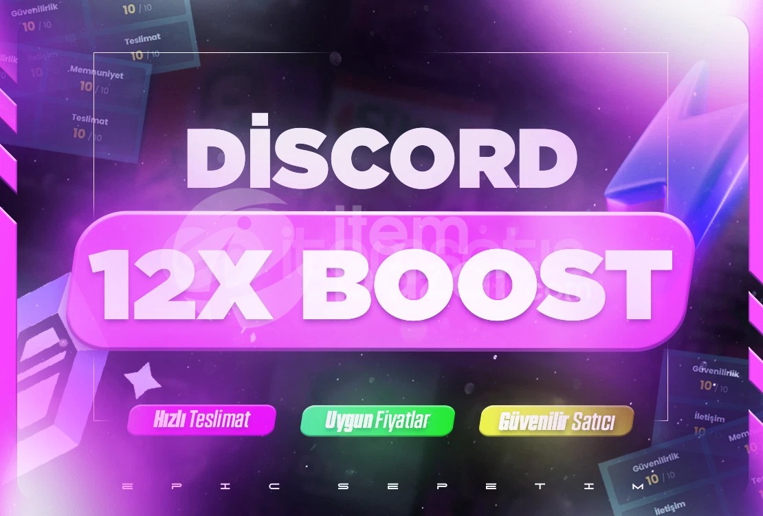 ⭐[KALİTELİ] 1 AYLIK 12X BOOST+GARANTİLİ⭐