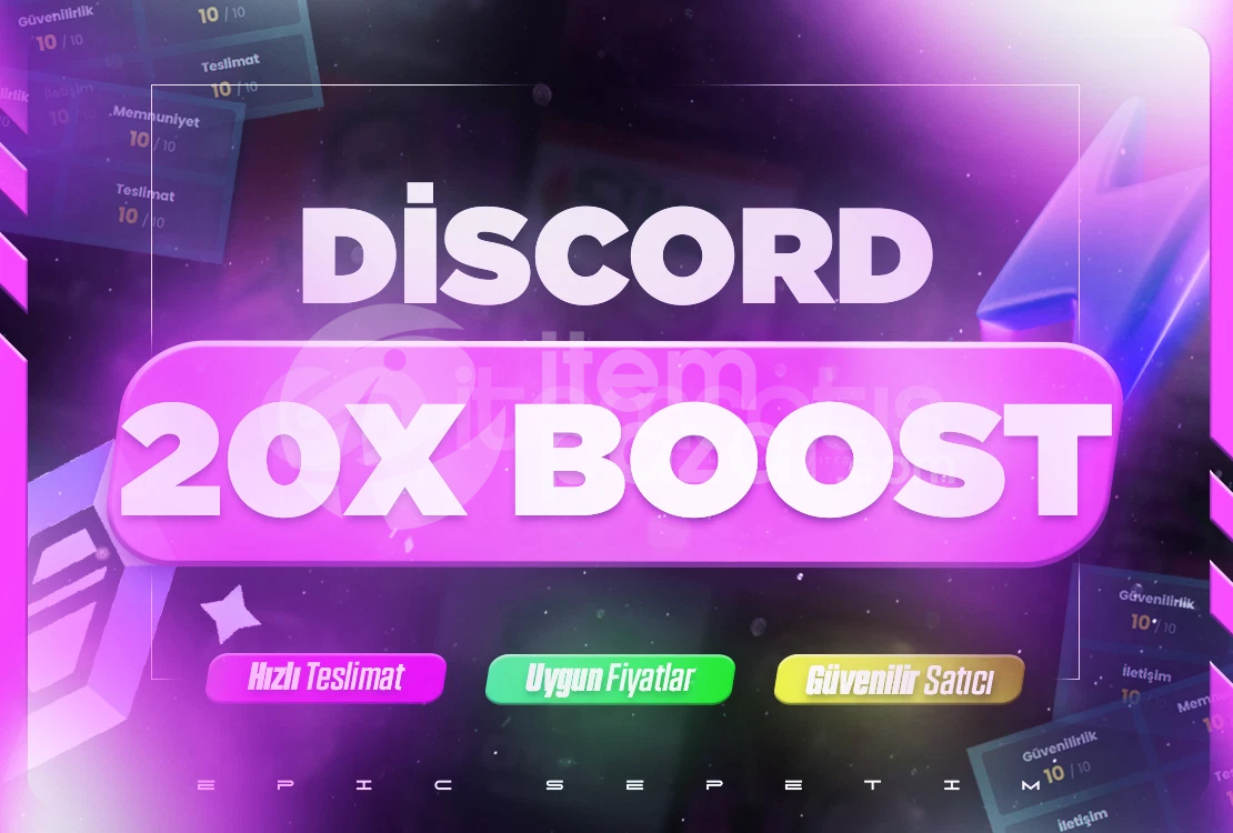 ⭐[KALİTELİ] 1 AYLIK 20X BOOST+GARANTİLİ⭐