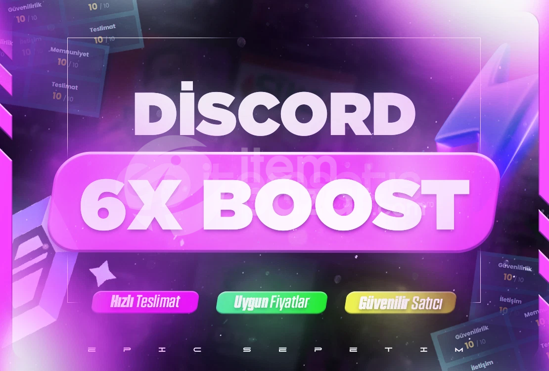 ⭐[KALİTELİ] 1 AYLIK 6X BOOST+GARANTİLİ⭐