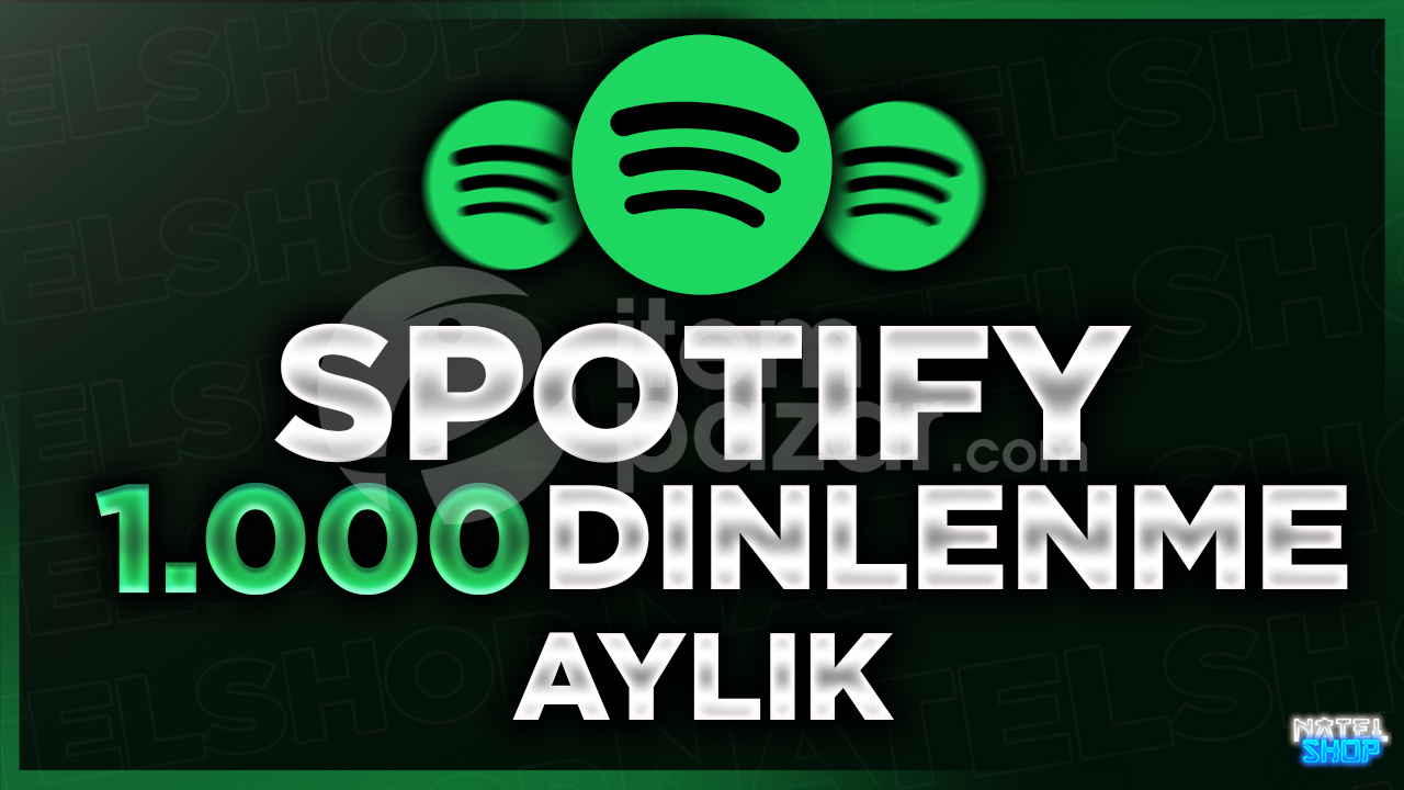 ⭐[KALİTELİ] SPOTİFY 1000 AYLIK DİNLEYİCİ