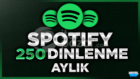 ⭐[KALİTELİ] SPOTİFY 250 AYLIK DİNLEYİCİ⭐