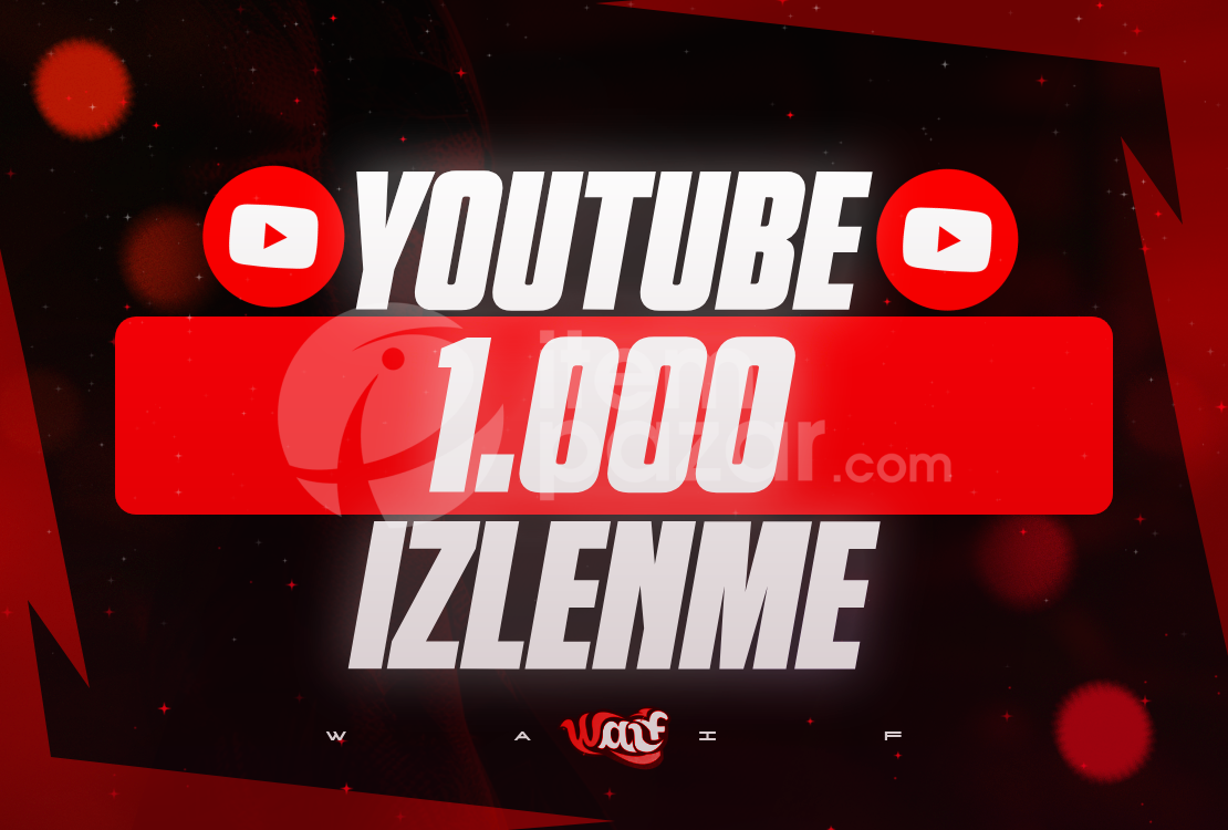 ⭐[KALİTE] Youtube 1000 Organik Gerçek İzlenme
