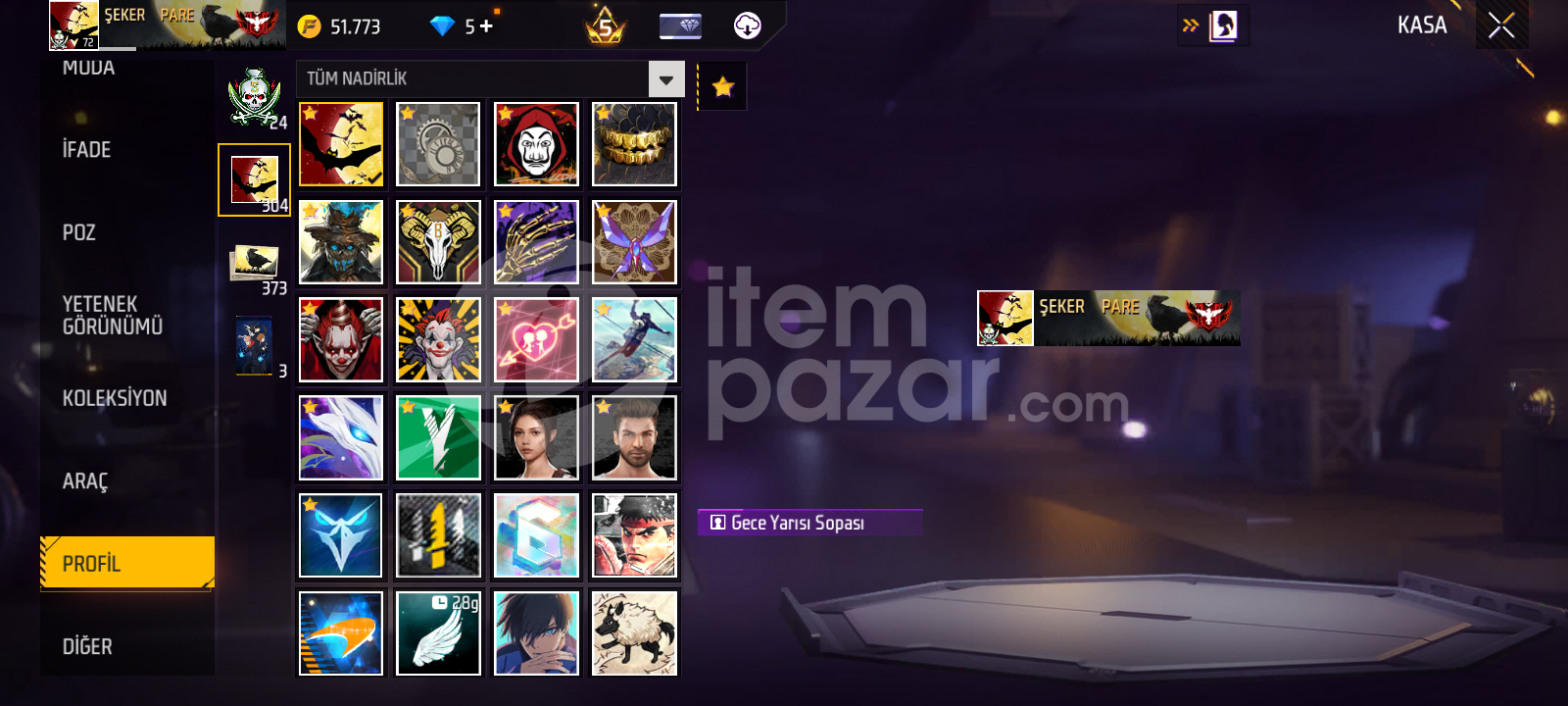 Kanunsuzlu Evo ak full tavşan setli 72lvl