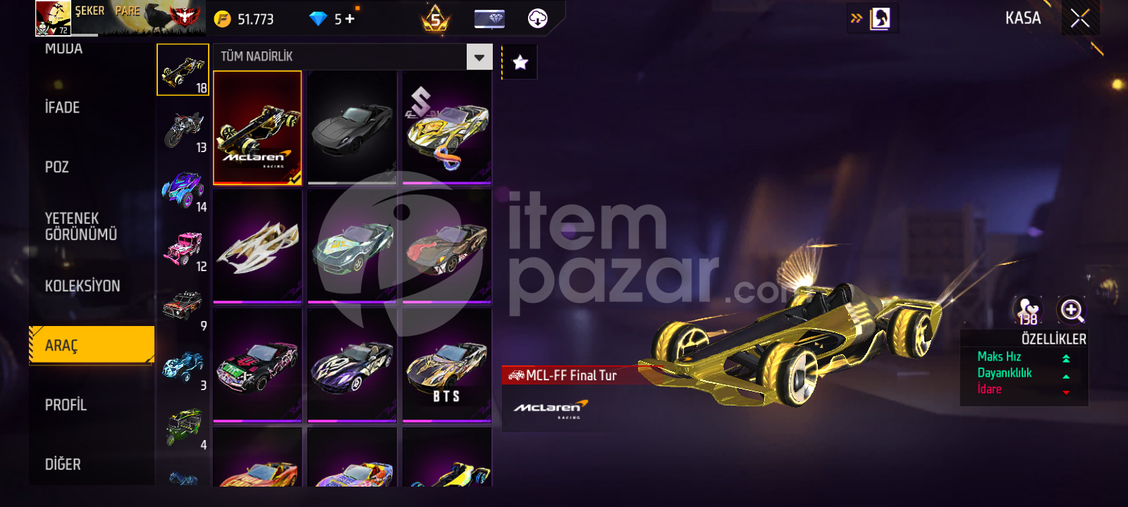 Kanunsuzlu Evo ak full tavşan setli 72lvl