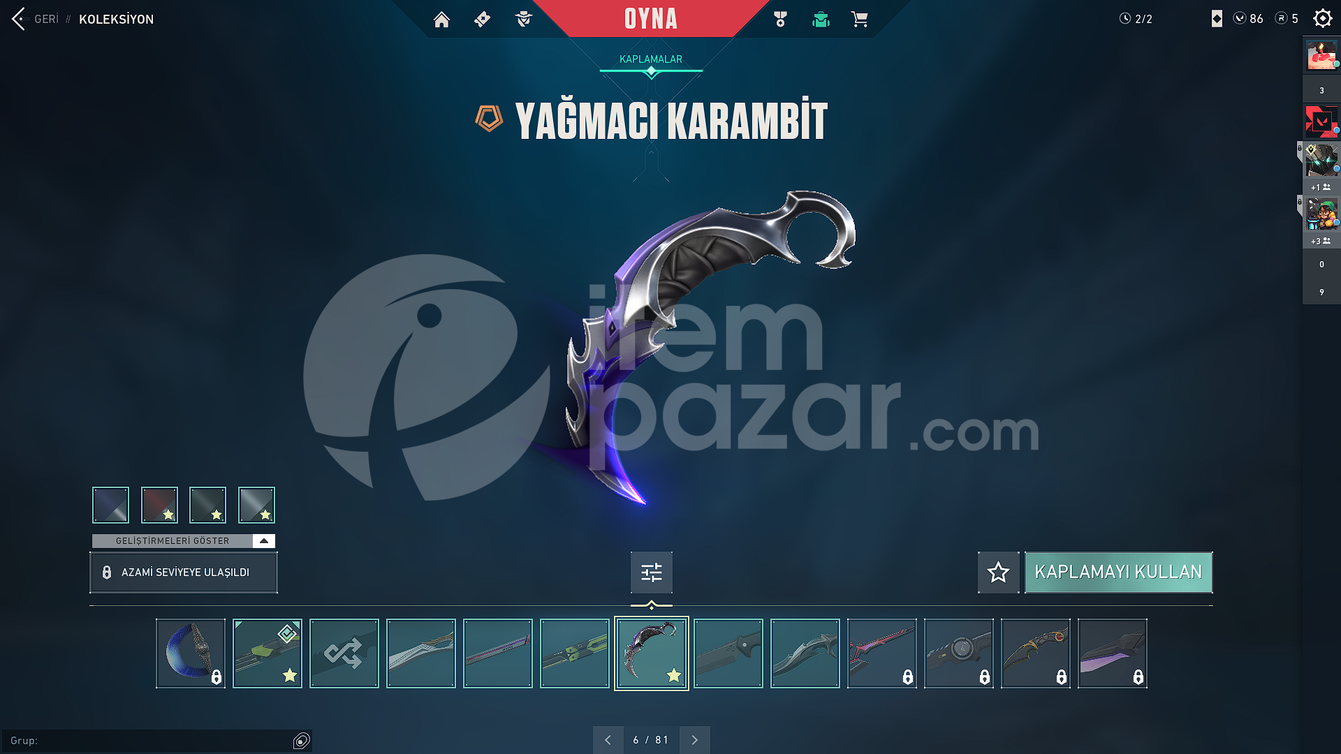 KARAMBIT KELEBEK EJDER YAĞMACI ELMAS EFSANE 50+