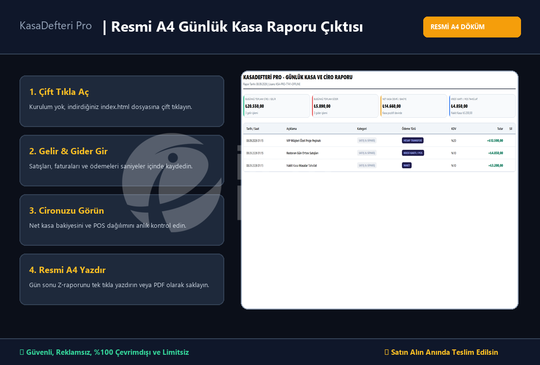 KasaDefteri Pro | Gelir Gider