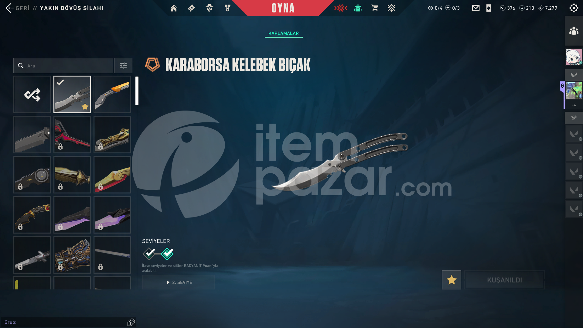 kelebekli acil satılık hesap