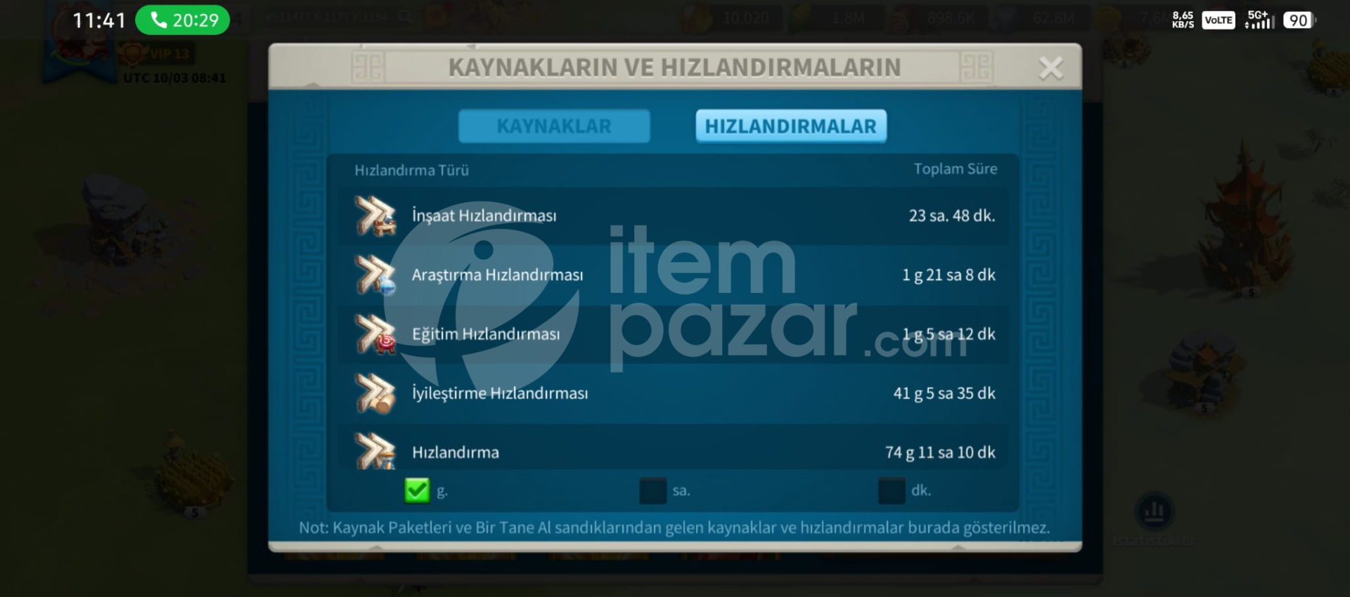 Kelepir 25m hesap 413x kd yeni kvk1 giricek
