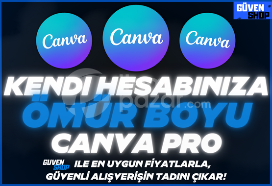 ⭐[Kendi Hesabınıza] Canva Pro⭐
