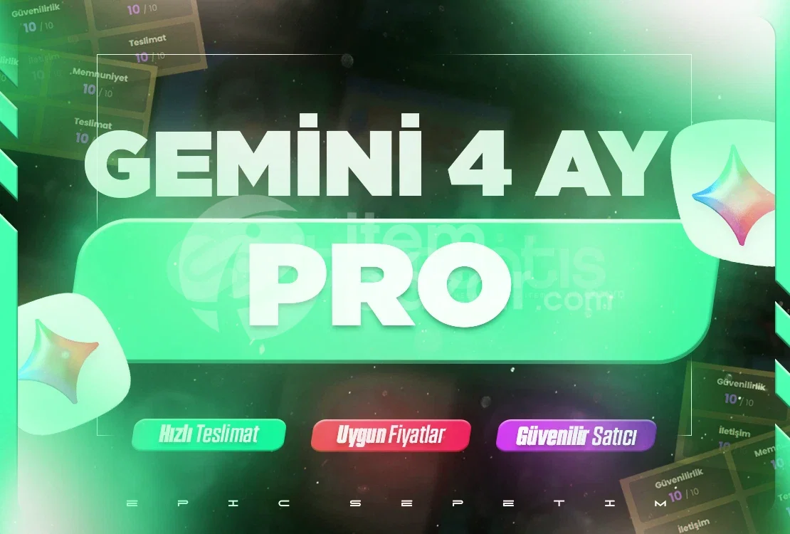⭐[Kendi Mailinize]⭐Gemini Pro+Antigravity 4 Ay