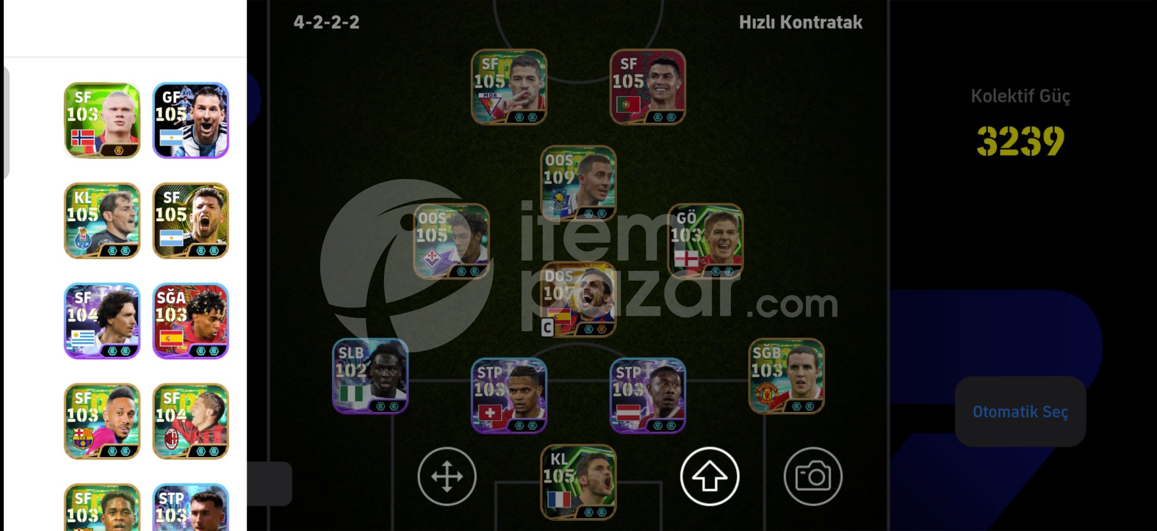 ⭐KG(3239) TEK BAĞ 109 HAZARD 108 RODRİ